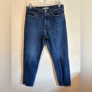 Levi's Women's Straight Leg Jeans - Dark Blue